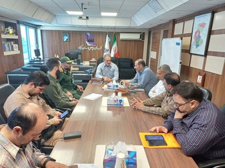 نشست مدیریت بحران با حضور فرمانده بسیج کارگری اراک در شرکت شهرکهای صنعتی استان مرکزی
